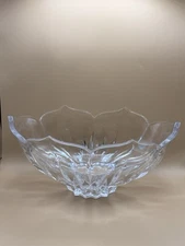Gorham Crystal Lotus Design Bowl 11” Made 1990’s.