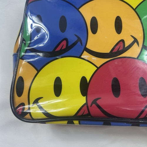 Vtg Y2K Smiley Face Joe Boxer Bag Makeup Bag Medium Rainbow Mod Hippie Cute - Picture 8 of 19