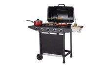 Home 4 BuHome 4 Burner With Side Burner Gas Brner With Side Burner Gas BBQ