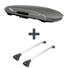 Dachbox Thule Motion 3 XL Low + Dachträger Menabo Ariete für VW Bora Variant 1J6