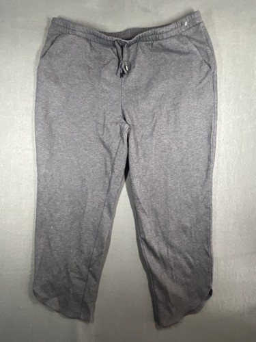 Time and Tru Women's XL (16-18) Gray Activewear Capri Sweatpants Drawstring - Picture 1 of 6