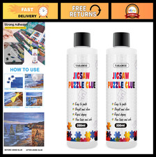Clear Jigsaw Puzzle Glue with Precision Appli...