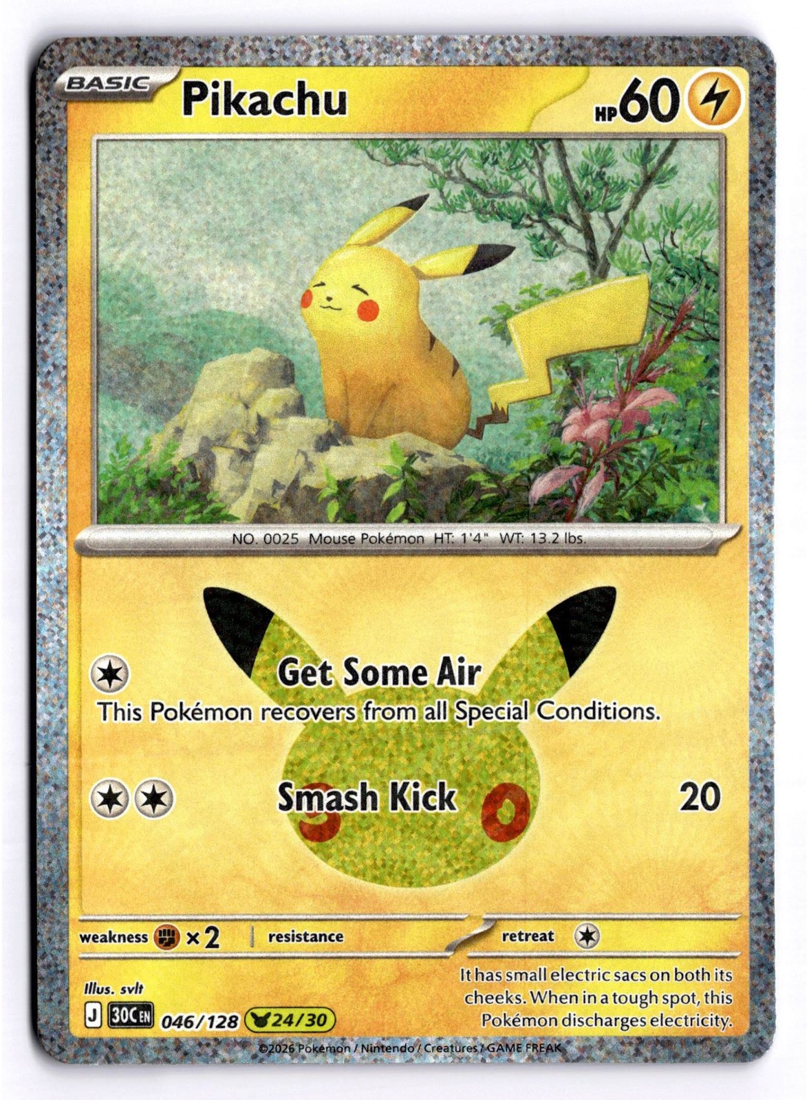 Pikachu Holofoil [30C - 046/128]