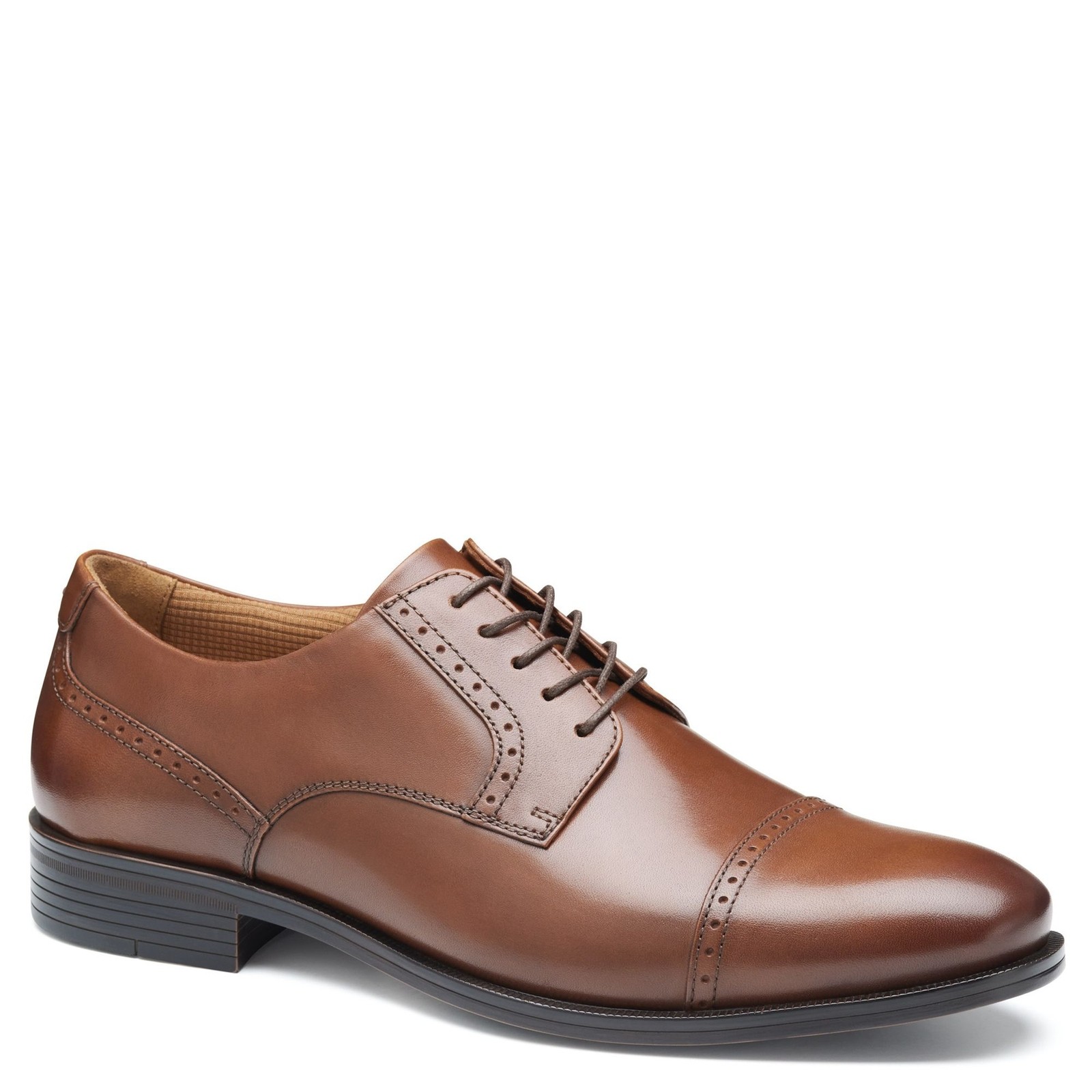 Мужская кепка Johnston - Murphy Reeve Cap Toe Oxford 11 2E US - коричневая 19390₽