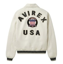 Men's New Avirex Bomber Jacket Handmade Leather American Military Flight Style