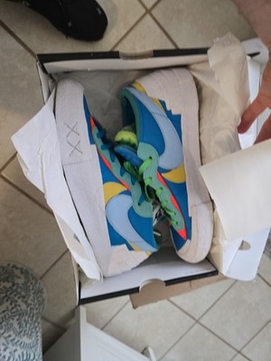 Size 12 M - KAWS x sacai x Nike Blazer Low Neptune Blue- DM7901-400