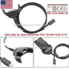 TC51 USB Charge Cable Data Transfer Cable for Zebra TC510K TC56 TC57 US