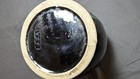 Vintage Black Cookie Jar with Lid and Incised Flower 10 Inches Tall USA Pottery — photo 8