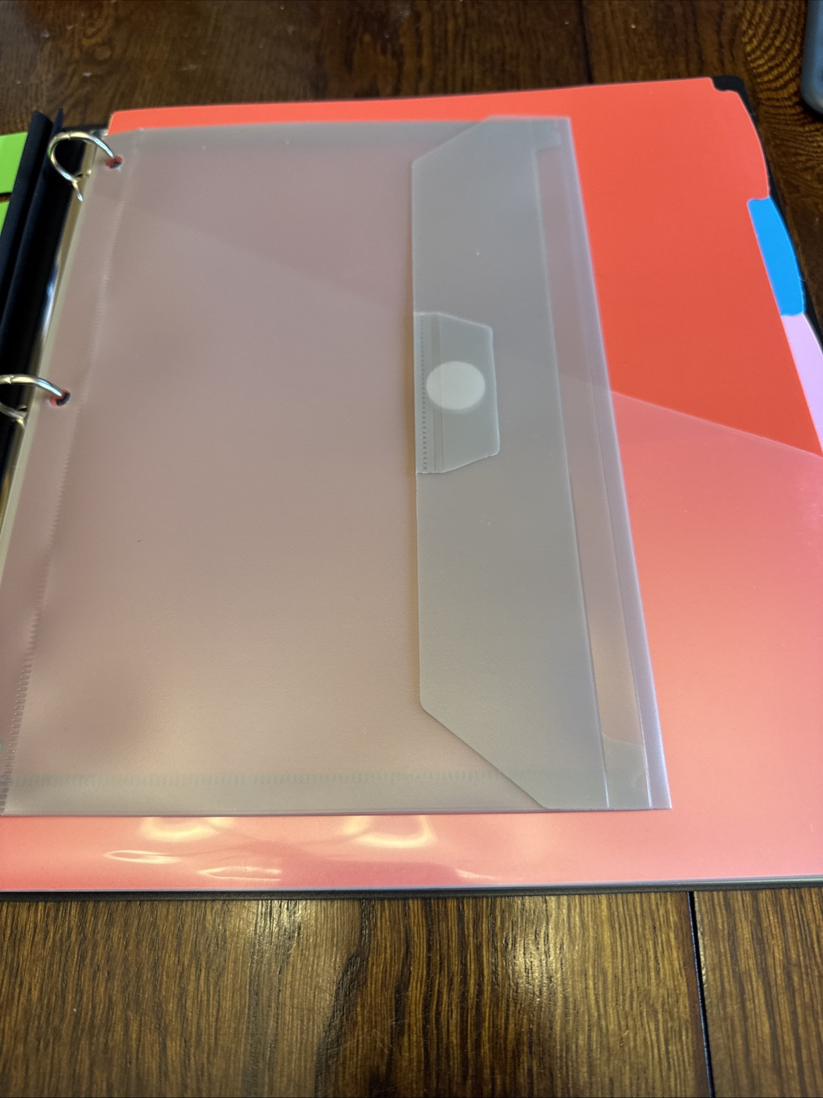 WOT I Telescoping 3 Ring Binder Organizer with Refillable Pockets & Expanding Folder