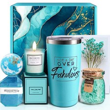 MHSMHL Birthday Gifts for Women, Christmas Gifts, Self medium, Blue 