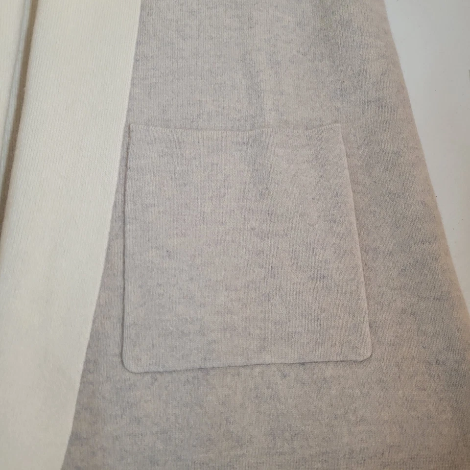 Suéter Nanette Lepore Mezcla Cachemira Talla XL Frente Abierto Cárdigan Beige Marfil 0623 Foto 4 de 4