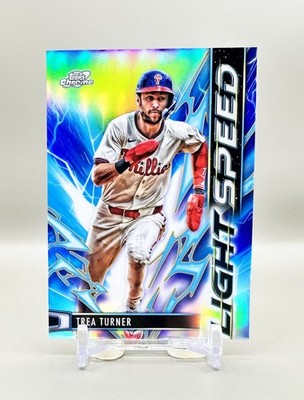 2025 Topps Cosmic Chrome Baseball Light Speed #LS-8   TREA TURNER