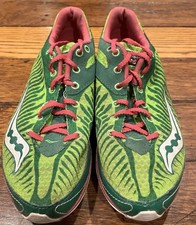 Saucony Women's Cross Country Spike Shoes Kilkenny XC 5 Green yellow Size 8