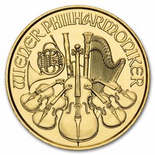 2026 Austria 1/25 oz Gold Philharmonic BU 5981.50 per troy oz