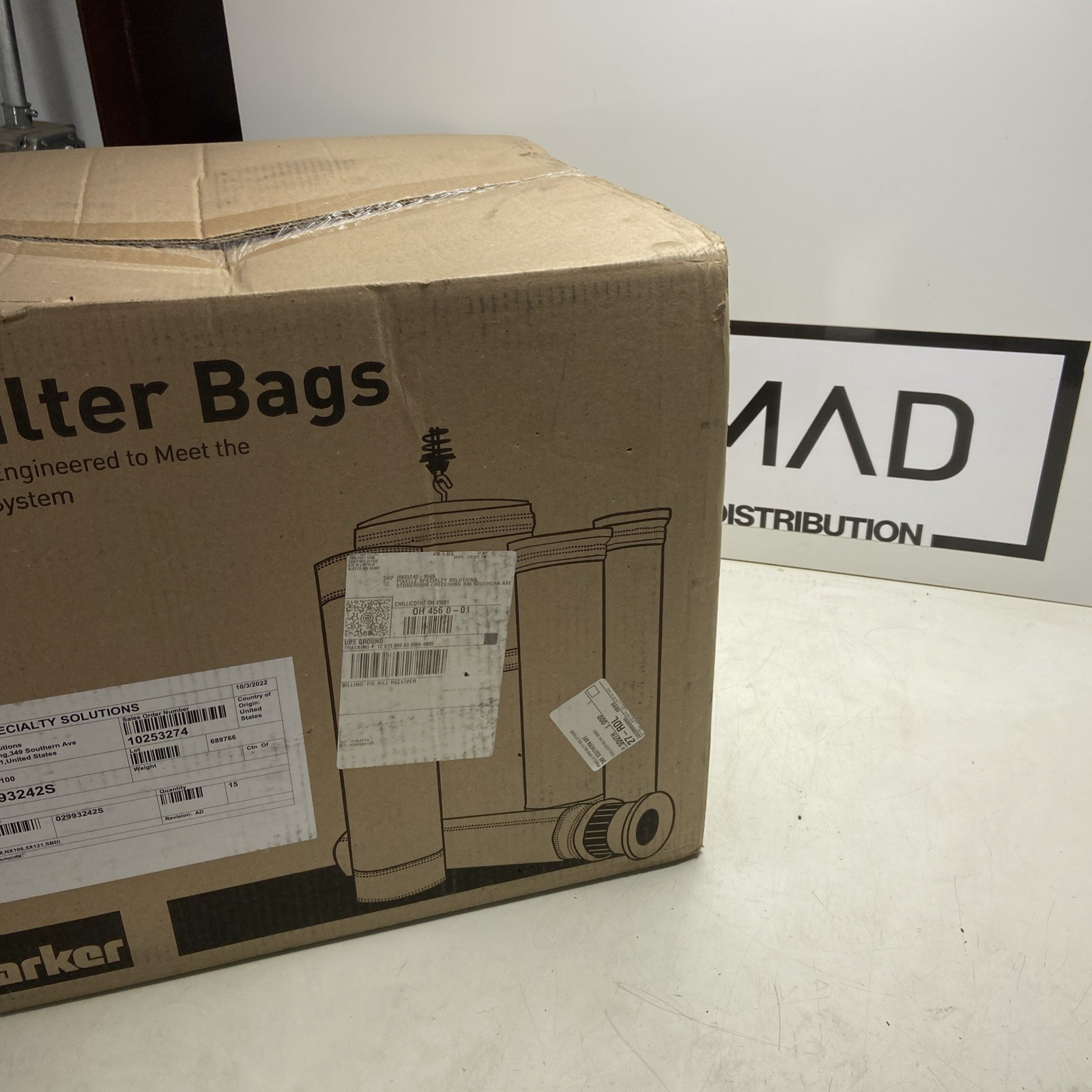 PARKER BHA FILTER BAGS 018-NX106-5X121-SBDI BOX OF 15