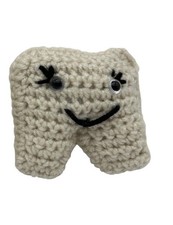 Crochet tooth fairy pillow W/Back Pocket Hand Made For Child Teeth  Money