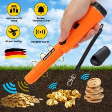 Metalldetektor Klein Tragbar Metallsuchgerät IP66 Wasserdichter Pinpointer 360°