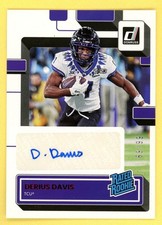 Derius Davis 2023 Panini Chronicles Draft Picks Red #RRS-DED TCU Auto 66/69