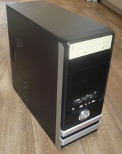 alter Computer ECS arbeitsbereit IDE-Festplatte 200GB Windows 7 Lautsprecher