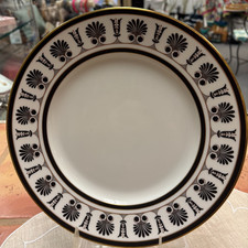 RICHARD GINORI PALMETTE NERO (Nero) Piatto 10 3/8", Campione da Negozio