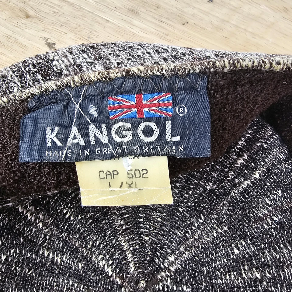 Kangol L XL Marrón Tostado Tropic 504 Ventair Gorra Plana Tejida Hombres Sombrero Lote Dos Informales Foto 4 de 4
