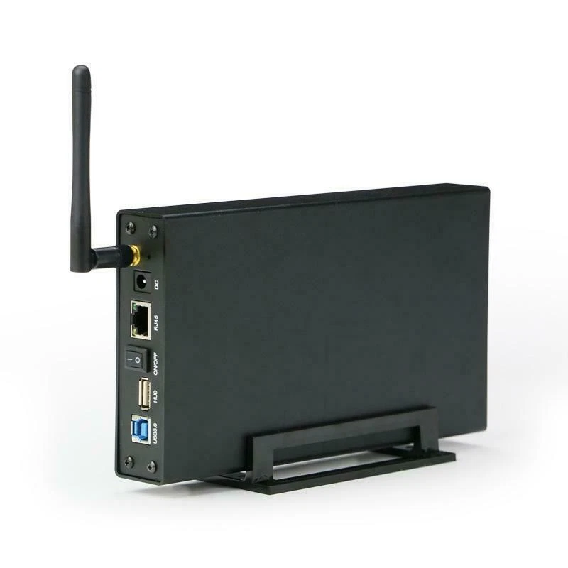 WiFi 3.5" SATA HDD Enclosure Desktop Hard Drive Case Repeater External Storage  - Image 3 of 4