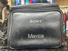 Sony Mavica Digital Camera Case Black Genuine/OEM Leather Nylon