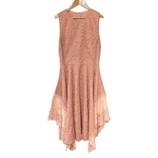 ALTUZARRA Embroidered Lace Sleeveless Dress, Pink, Size 38 Women USED