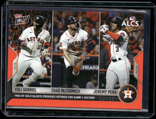 Yuli Gurriel, Chas McCormick, Jeremy Peña - 2022 MLB Topps Now #1108 Red 02/10