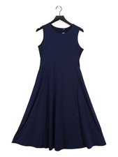 Uniqlo A-Line Maxi Dress M in Blue