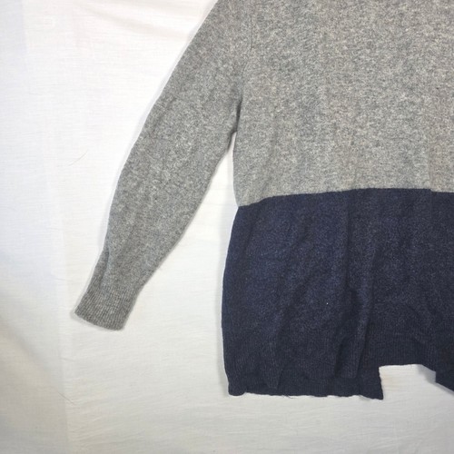 Madewell Alpaca/Wool Blend Colorblock Long Cardigan Sweater Grey Navy Womens M - Bild 11 von 18