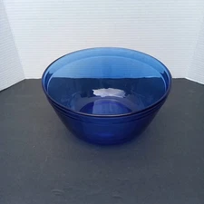 Vintage Anchor Hocking 4 Qt Cobalt Blue Mixing Bowl 10" D x 5" H 🇺🇸