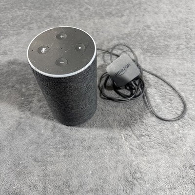 Amazon Echo (2nd Generation) Smart Assistant Charcoal Black Fabric Works Tested