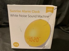 JALL Sunrise Alarm Clock White Noise Sound Machine New Damaged Box