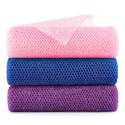 #ad GLOBECARRY African Net Sponge Extra Long 3 Pieces Loofah Back Scrubber for... $7.07