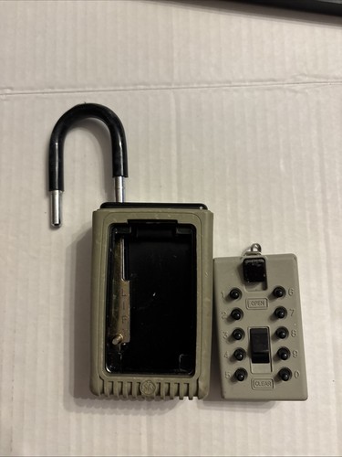 GE Supra Keysafe Supra Division Key Storage Portable Doorknob Mount Lockbox