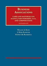 Business Associations, Cases and - Paperback, by Klein William A.; - Good