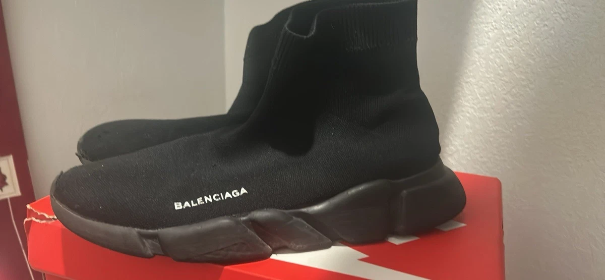 Balenciaga Speed Trainer High Black for sale | eBay