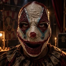 Rare HTF Killer Clown Latex Scary Halloween MASK Ghoulish Productions MEXICO