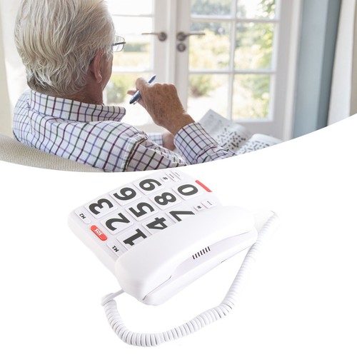 Elderly Landline Phone With Big Button Corded Phone For Seniors Hearing Impai FY - Zdjęcie 18 z 22