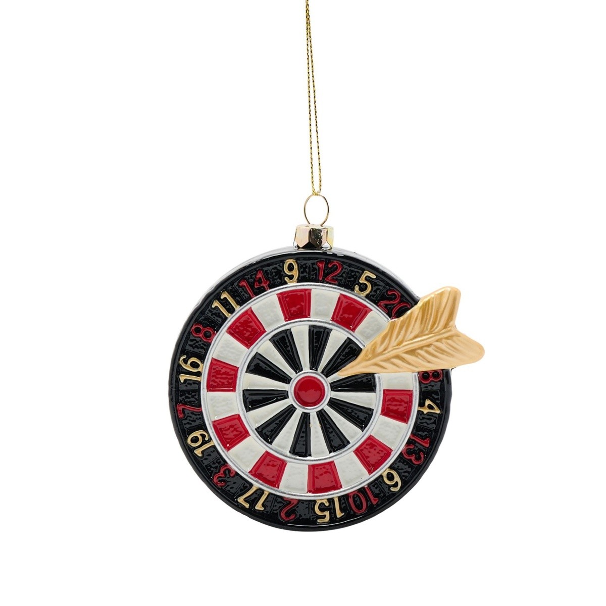 Dart Board Christmas Tree Decoration Widdop Novelty Festive Hanging Decoration