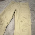 Old Navy Women's Beige Tall Cargo Pants Flat Front Pockets Button Closure — photo 4