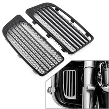 Black Lower Fairing Radiator Screen Guard Grilles For Harley Touring 2014-2020