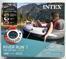 Intex River Run 1 Fire Edition 53" Inflatable Tube Lounge Float Red 56825EP