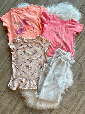 Kids Unicorn Clothing Set Size 8 - Pink, Peach, Cream
