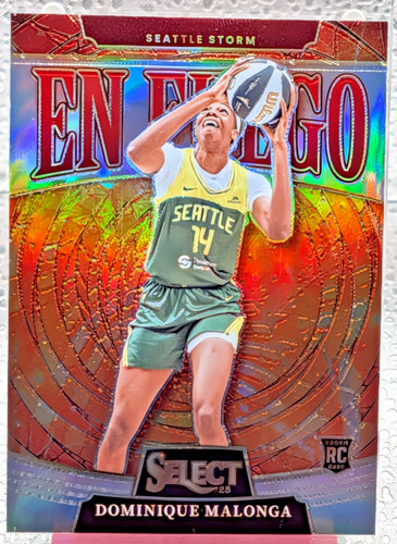 Dominique Malonga [Silver] #1 2025 Panini Select WNBA En Fuego card