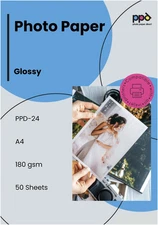 8.5 X 11 50 Sheets Glossy Photo Paper 180Gms for Inkjet Printer, Custom Picture,