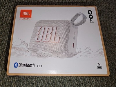 JBL Go 4 Portable Bluetooth Speaker White Waterproof Dustproof USB-C