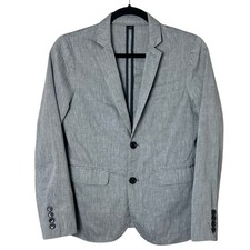 Crewcuts J.Crew Ludlow Gray Stretch Cotton Blazer Suit Jacket Boys Size 12