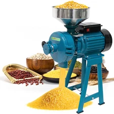 NAIZEA Electric Grain Grinder Mill Wet Dry Mill Grinder 3000W110V Machine Funnel